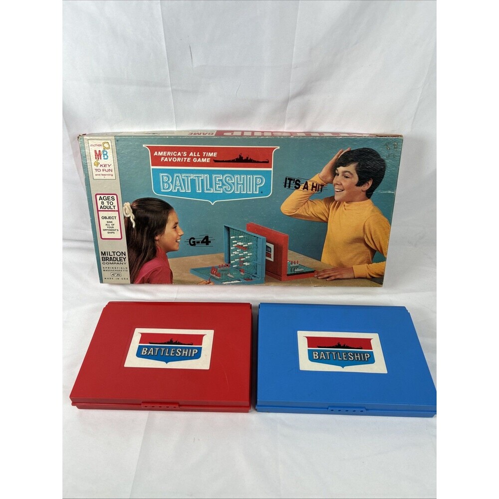 Vintage 1971 Battleship Board Game Milton Bradley 4730 Complete In Original Box
